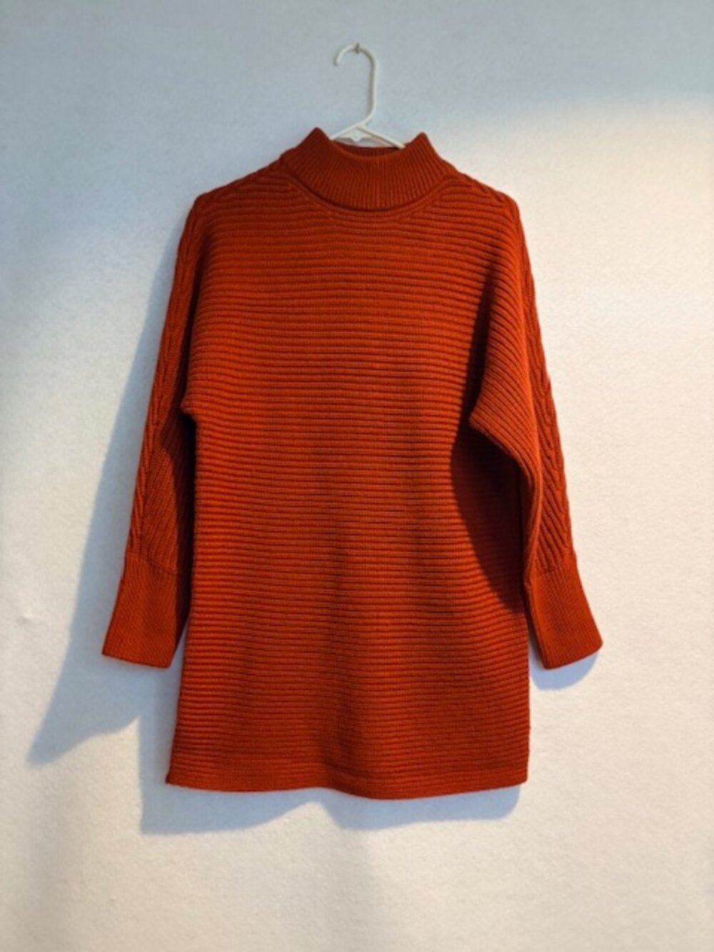 Gianna Bini Sweater Michelle Dress Tangelo XS Mock Turtleneck Long Sleeve NWT